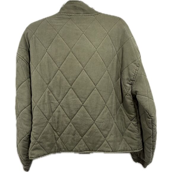 Sanctuary Olive Quilted Jacket | Size L - Picture 2 of 4